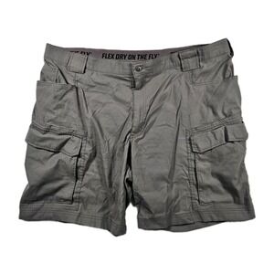 Duluth Trading Flex Dry On The Fly Cargo Shorts Mens 46 Relaxed 9" Inseam